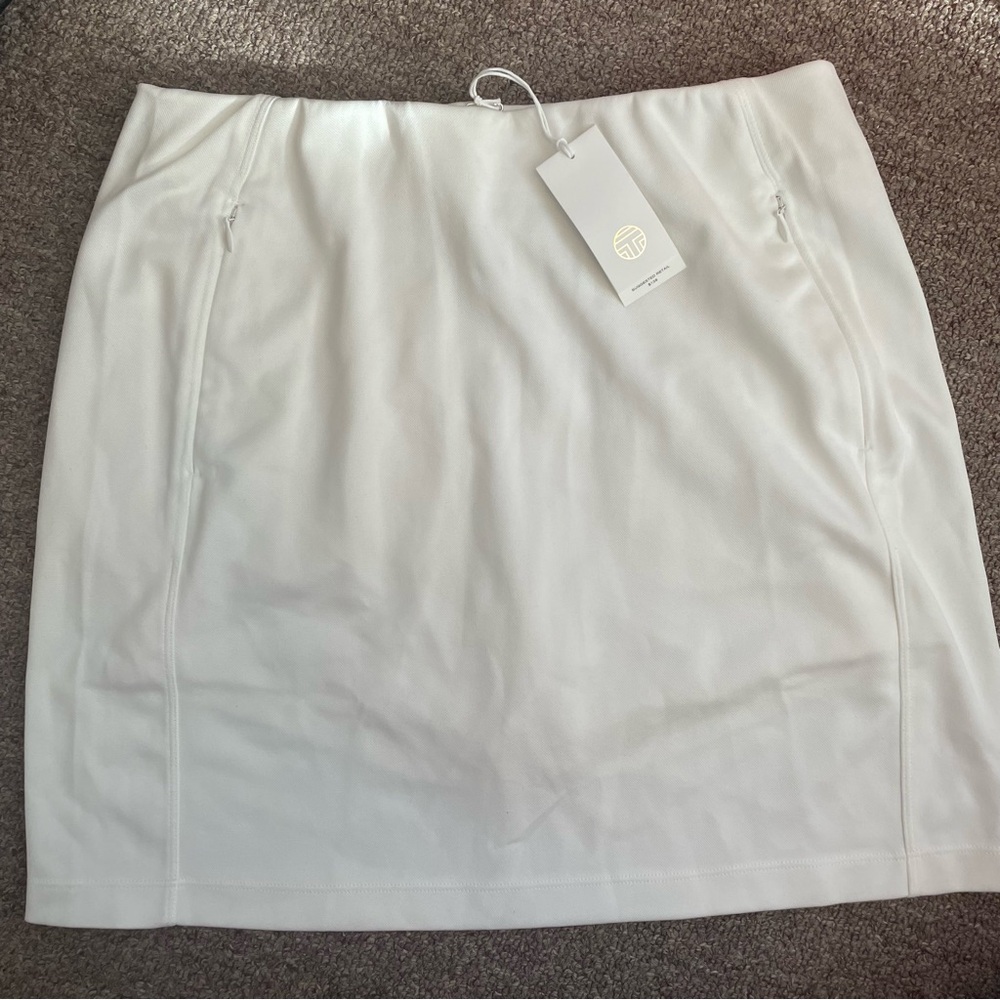 Tory Sport White Golf Skirt